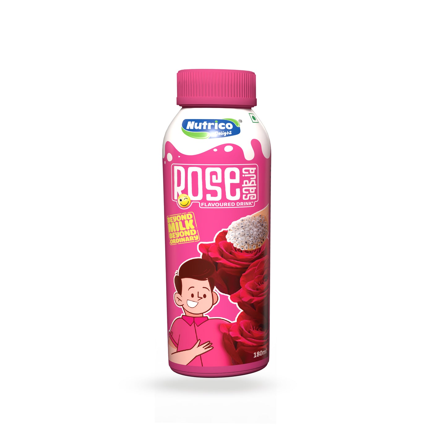 Rose sabja Drink