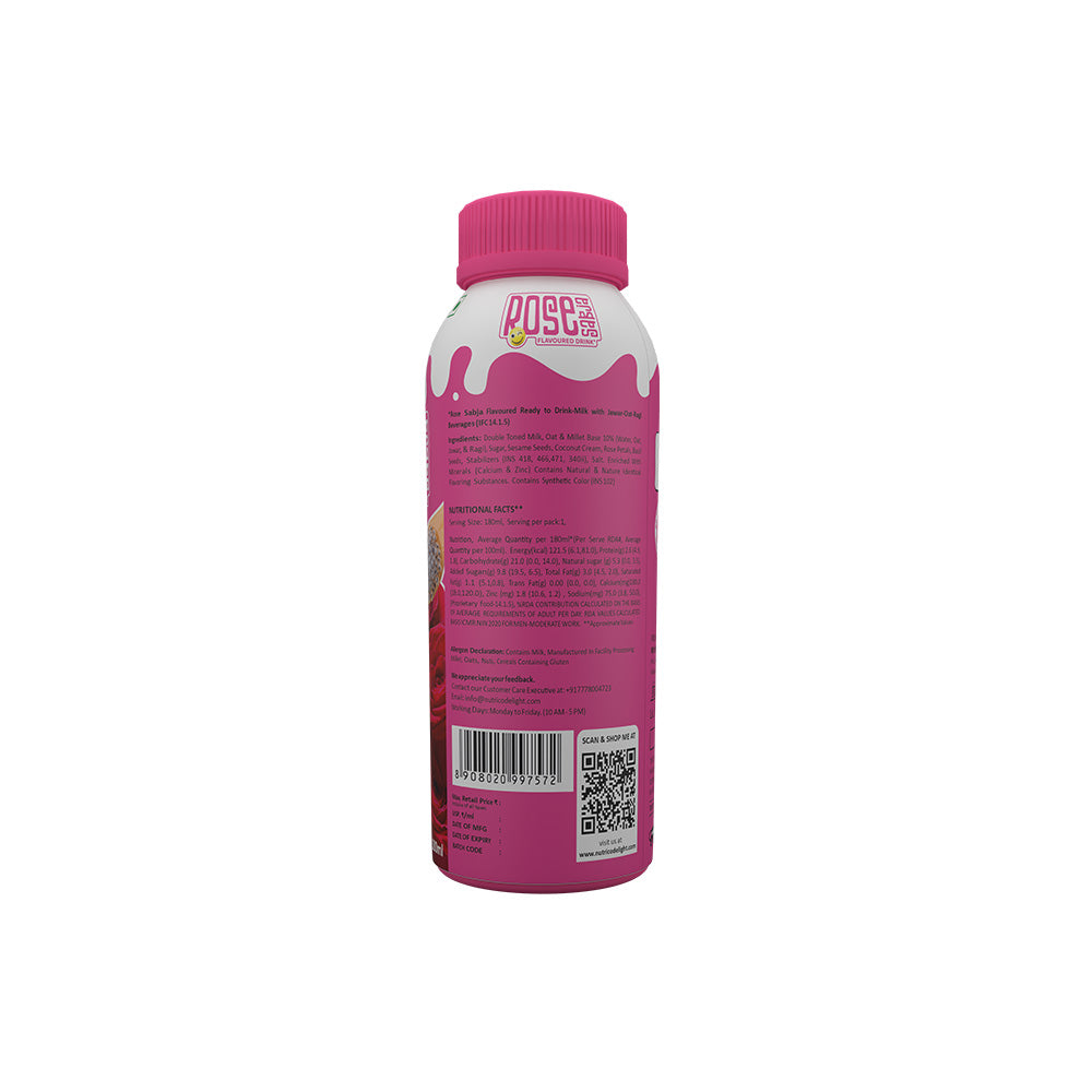 Rose sabja Drink